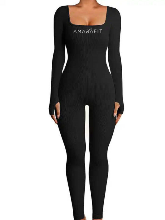 Jet Black Elegance Jumpsuit